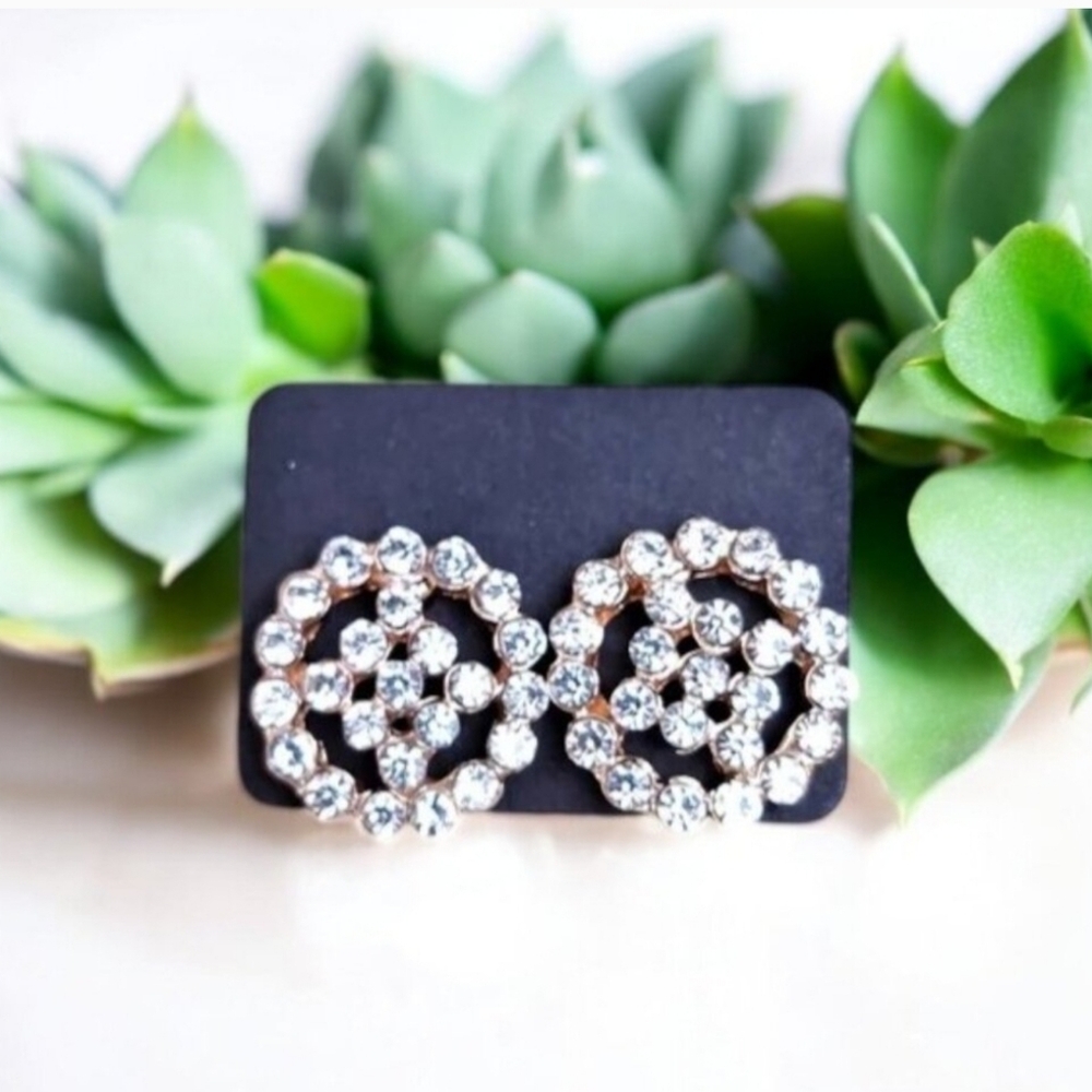 3 for $15 Pretty Rhinestone Circle stud earrings
